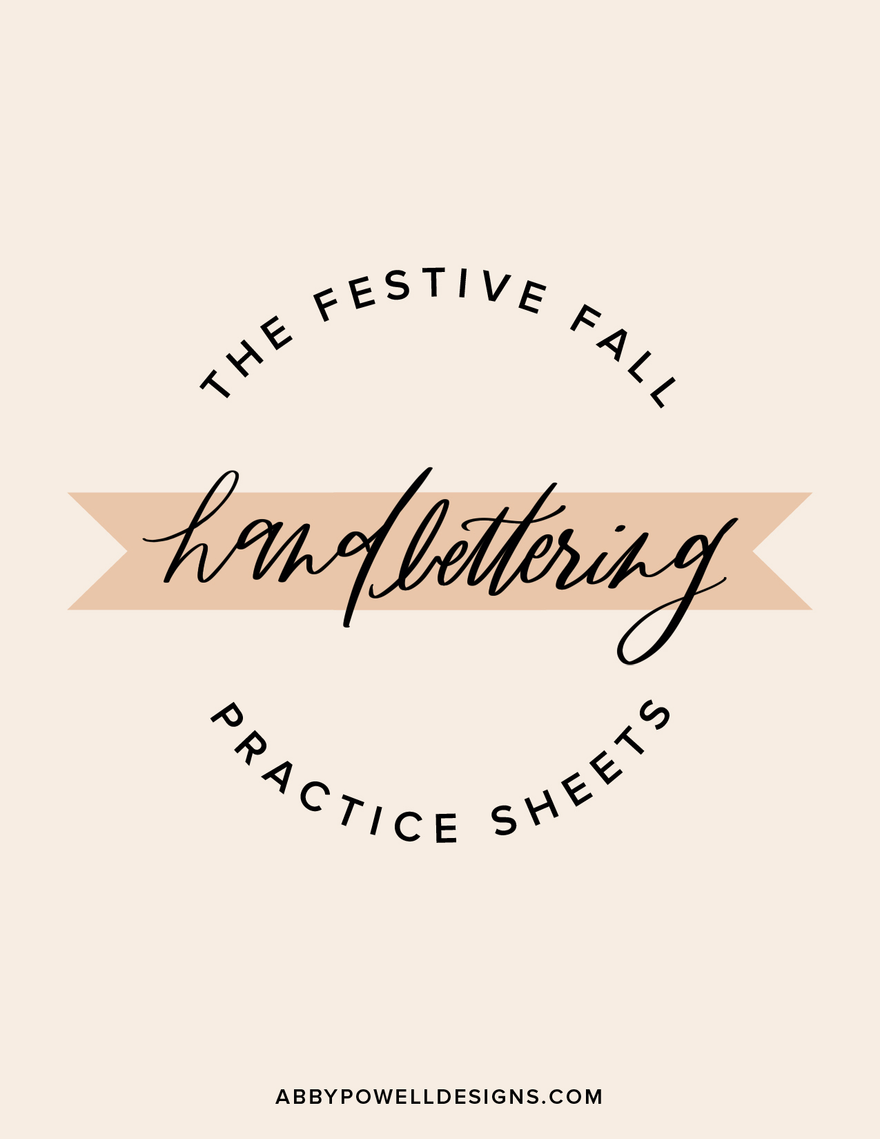 Introducing the fall lettering sheets where you can practice your handlettering from the comfort of your own home!