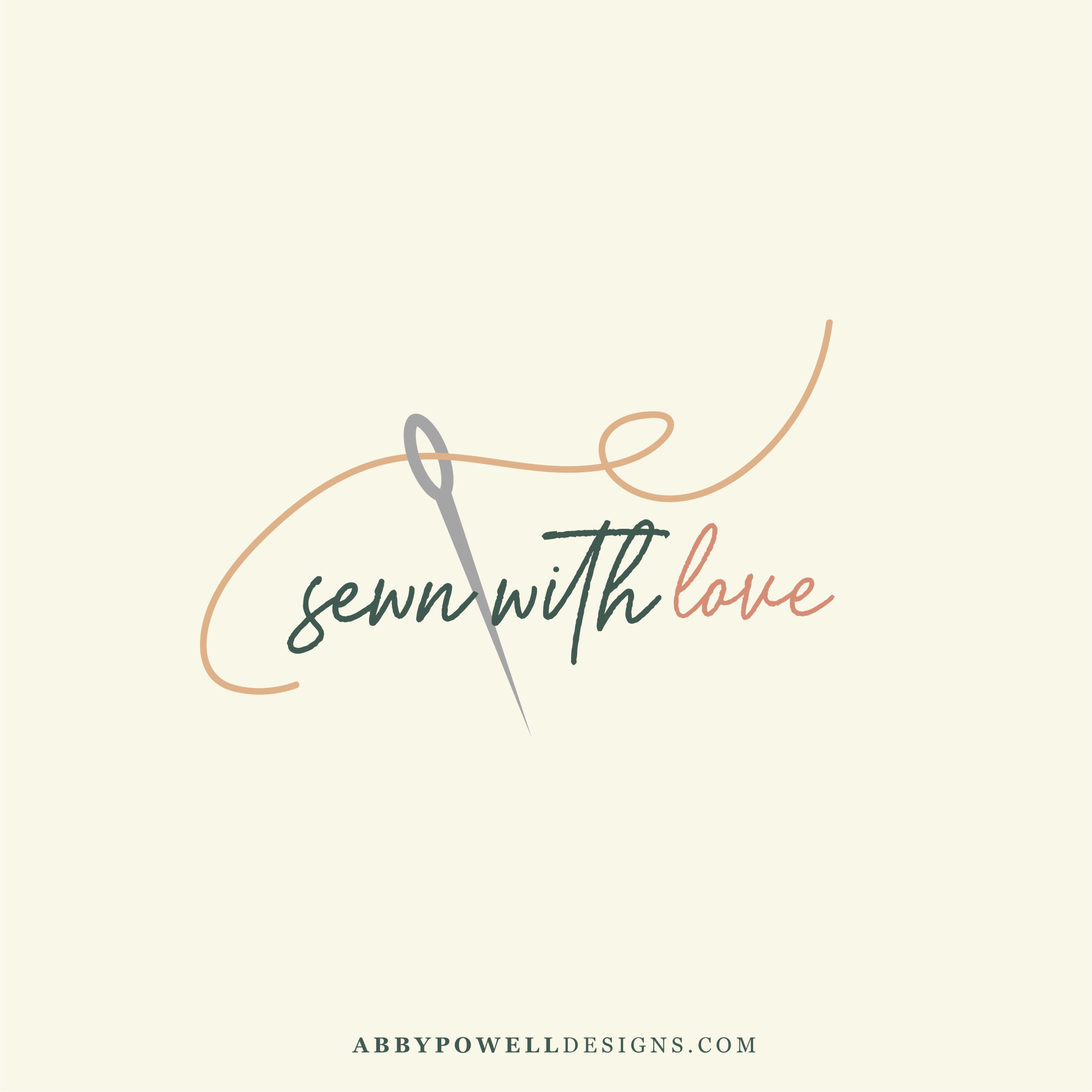Custom branding for Sewn With Love By Molly by Abby Powell