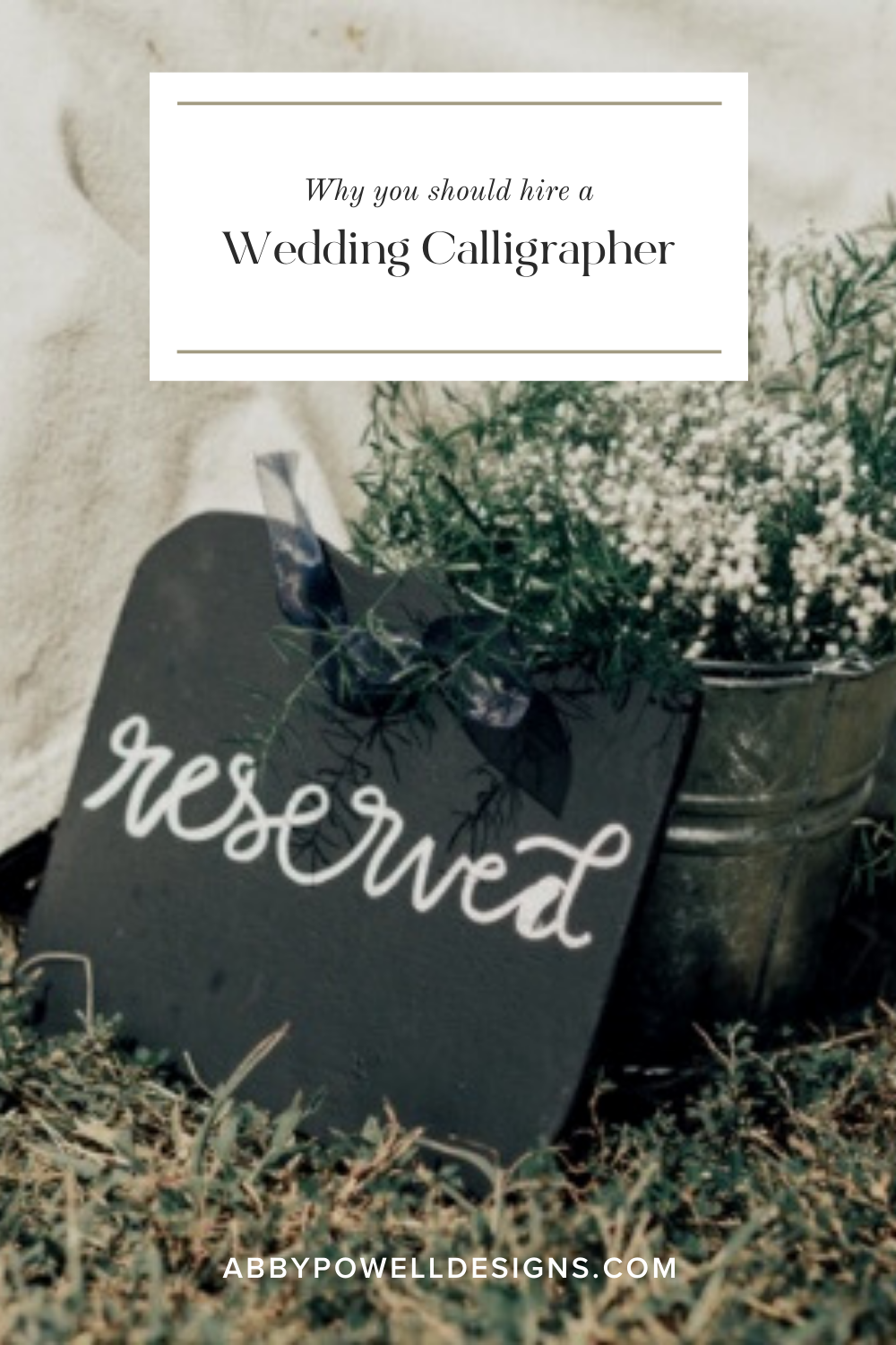 Hire a wedding calligrapher for your big day!