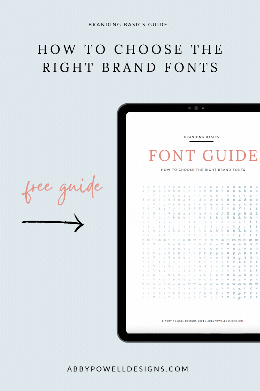 Free Font Guide-Abby Powell Designs